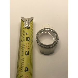 Fossil Watch Parts Partial Band 18mm W/ Clasp Case Plastic 40mm White GY330